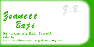 zsanett baji business card